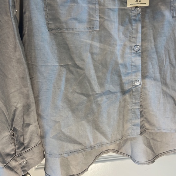 Matchstick linen top grey XXL NWT lightweight workwear relaxed neutral office - Picture 2 of 15